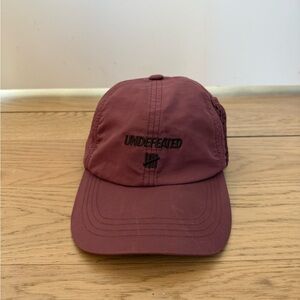 Undefeated 6 Panel Maroon Cap